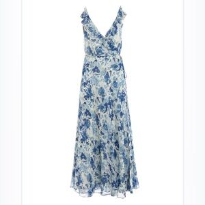 Polo Ralph Lauren Floral Mulberry silk wrap dress